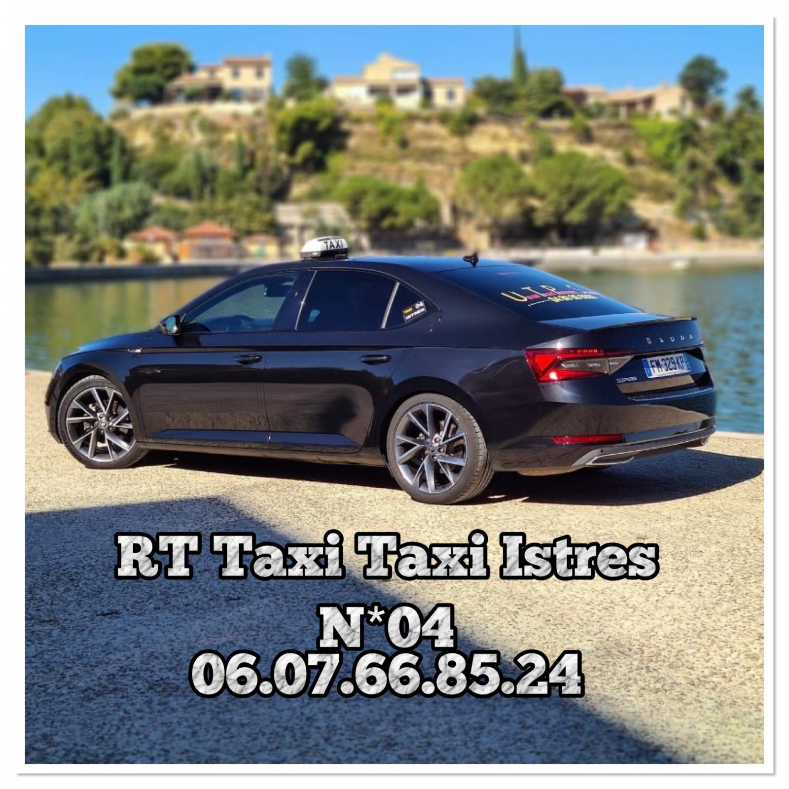 Commander un taxi pour un trajet longue distance Istres